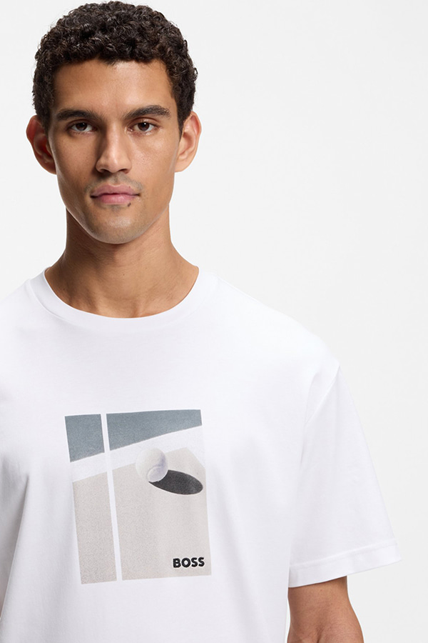 ΜΠΛΟΥΖΑ T-SHIRT BOSS - 100 ΛΕΥΚΟ